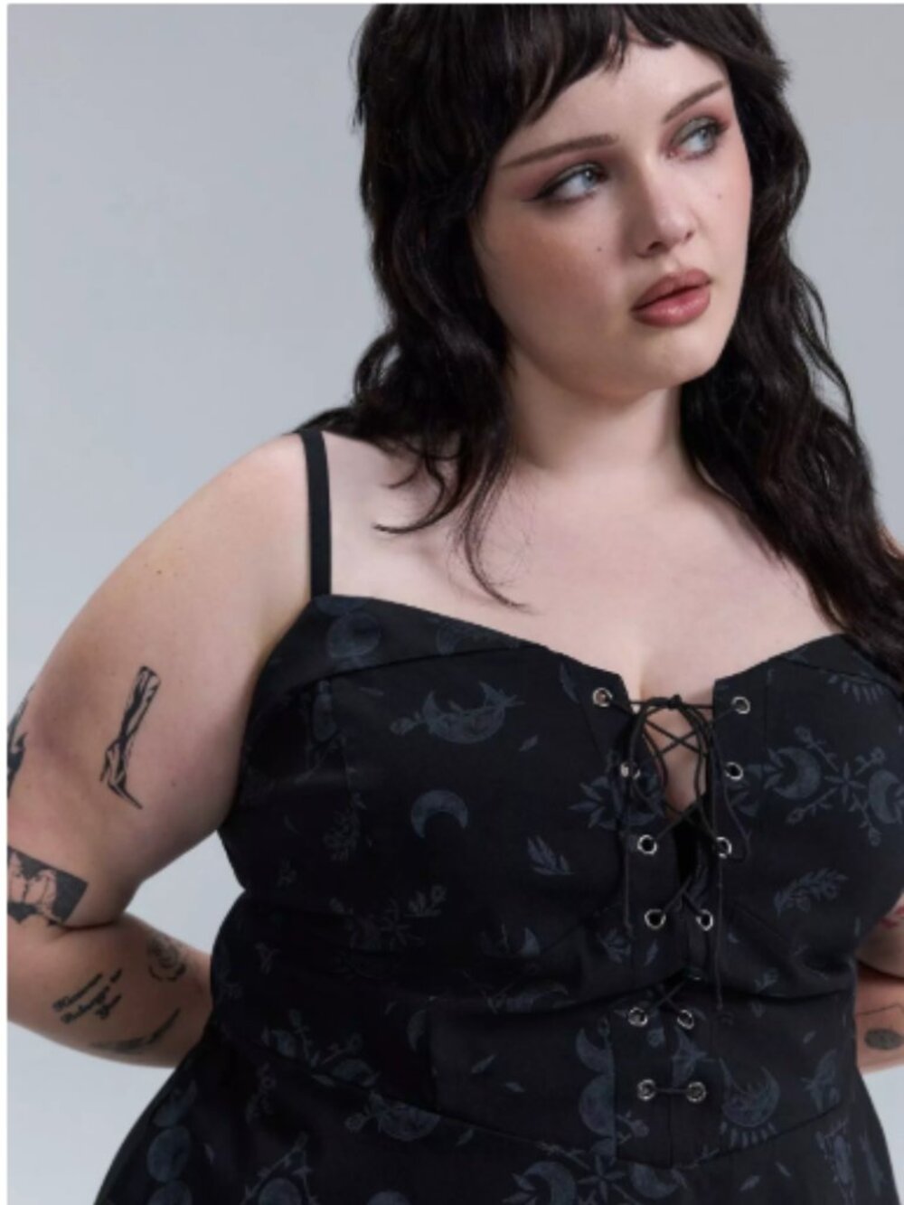 NWT Torrid Nightfall Corset Sweetheart Neckline Mini Dress 3X Whimsigoth - Picture 3 of 15